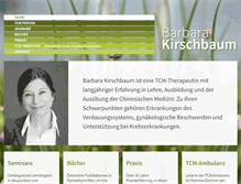 Tablet Screenshot of barbara-kirschbaum.de